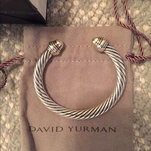 🛍 🛍🛍Authentic David Yurman bracelet!14k/7mm/med